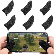 10 Pcs Screen  Gaming Finger Sleeve Game Controller Mobile Sweatproof Gloves