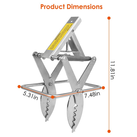 2PCS Easy Setup Mole Traps Outdoor Reusable Scissor Mole Gopher Rodent Control Trap Solid Metal Material For Lawn Garden Yard