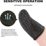 10 Pcs Screen  Gaming Finger Sleeve Game Controller Mobile Sweatproof Gloves